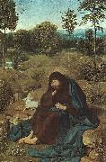 Geertgen Tot Sint Jans John the Baptist in the Wilderness oil painting reproduction